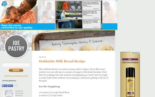 Joe Pastry - BakeCalc bakery websites to follow