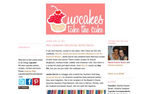Cupcakes Take the Cake - BakeCalc bakery websites to follow