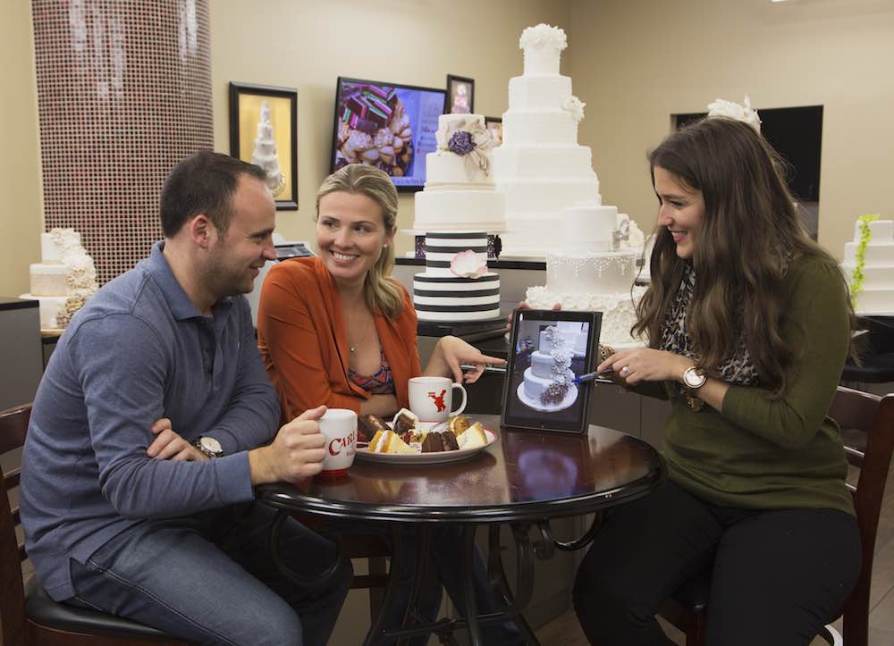 Cake consultation at Carlo's bakery